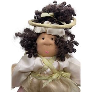 Little Souls Angel Doll 2004 Dark Curly Hair Gretchen Wilson Vintage Angelica